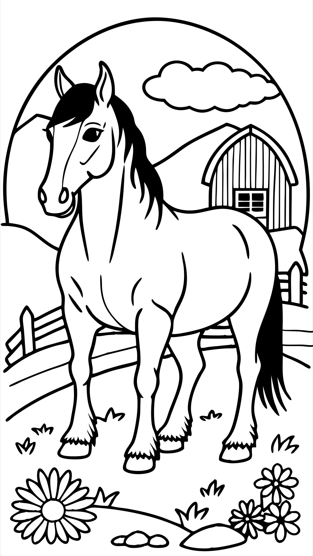 clydesdale coloring pages